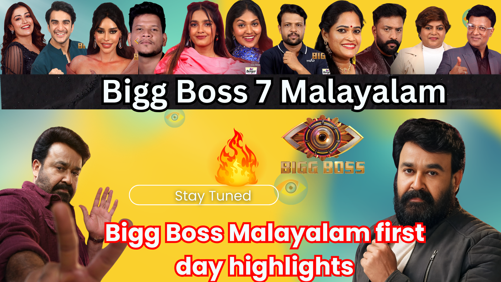Bigg Boss 7 malayalam contestants list