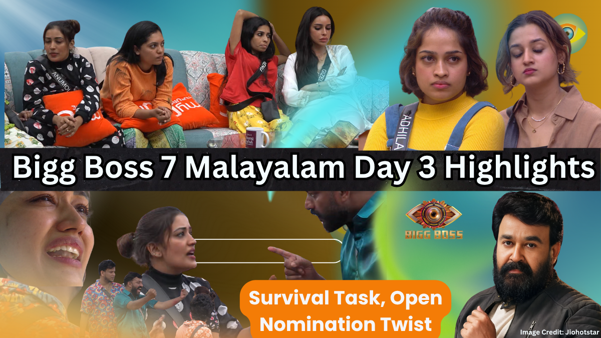 Bigg Boss Malayalam 7 Day 3 Highlights